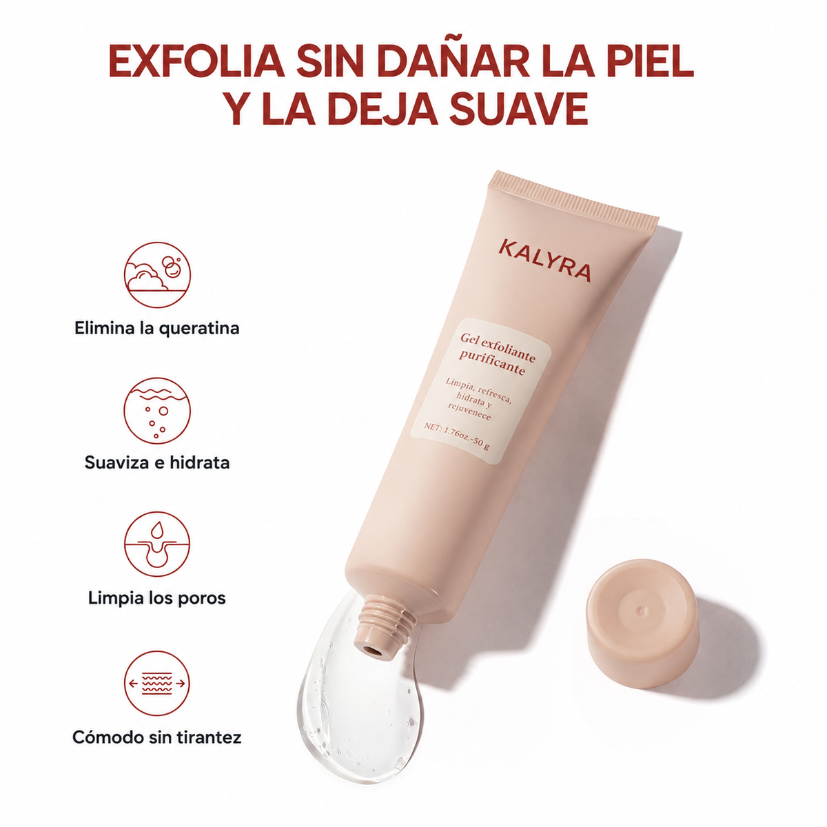 Gel Exfoliante y Purificante Global 50g - KALYRA