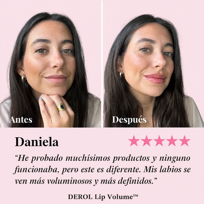 DEROL Lip Volume™ — Labios más voluminosos en minutos, sin agujas ni dolor