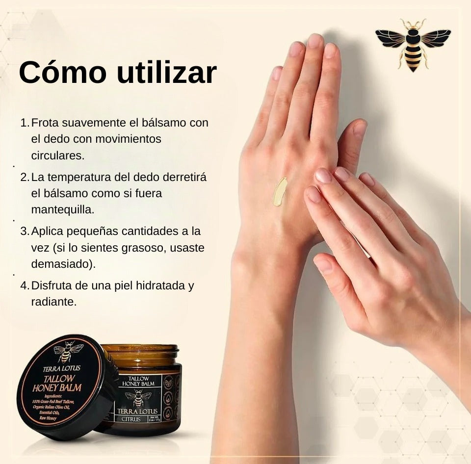 Bálsamo Nutritivo de Miel y Sebo